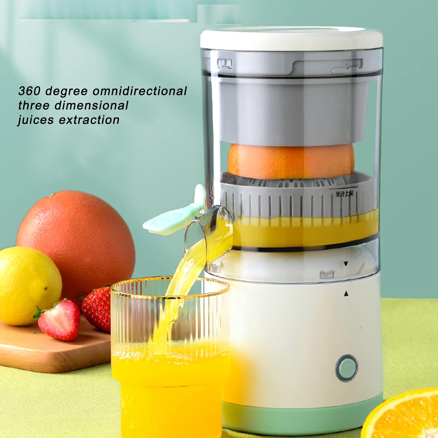 Electric Citrus Juicer, 500ml Capacity, 80 Watts, Automatic Juice Extractor
